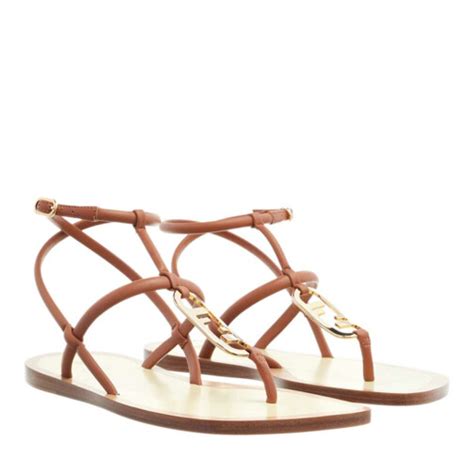 fendi o lock sandals|Fendi.